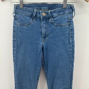 & Denim Jeans Womens 25 Blue Skinny Ankle Regular Fit 4-Pockets Stretch‎